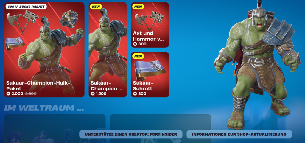 Fortnite Ragnarok Skins