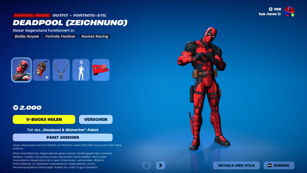Deadpool Fortnite 2024