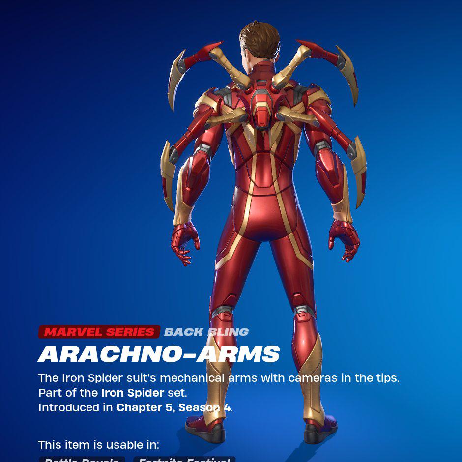 Iron Spider Man Skin in Fortnite