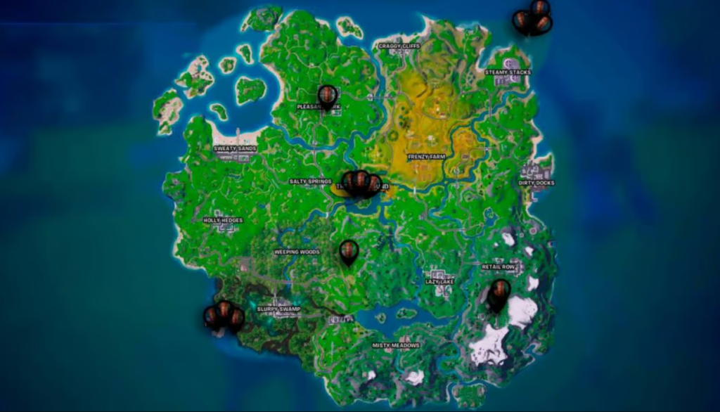 Alle Verkleidungs-Telefonzellen Standorte in Fortnite Kapitel 2 Remix